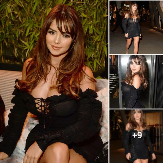 “Demi Rose’s Captivating Black Dress: A Model’s Fashion Statement”