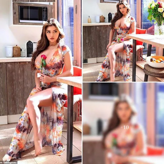“Demi Rose sizzles in a tie-dye masterpiece: Flaunts her curves and poise in a home photoshoot”